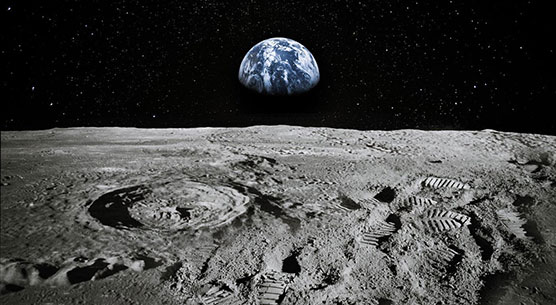 View of Earth from the Moon
